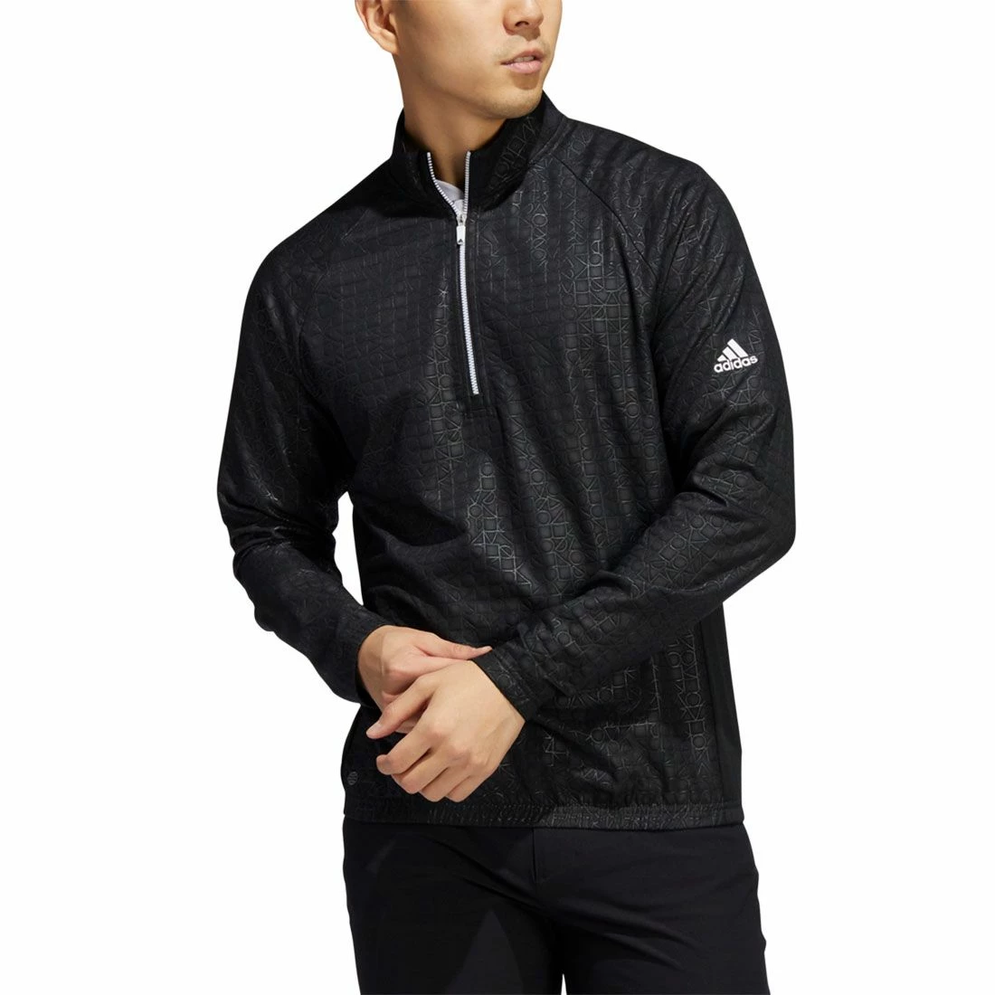 Adidas 2022 Deboss Quarter Zip Pullover - Image 4