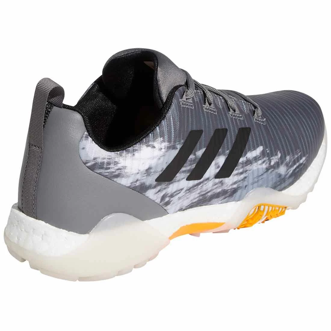 Adidas Codechaos Golf Shoes Grey Four/Black/Orange Rush - Image 4