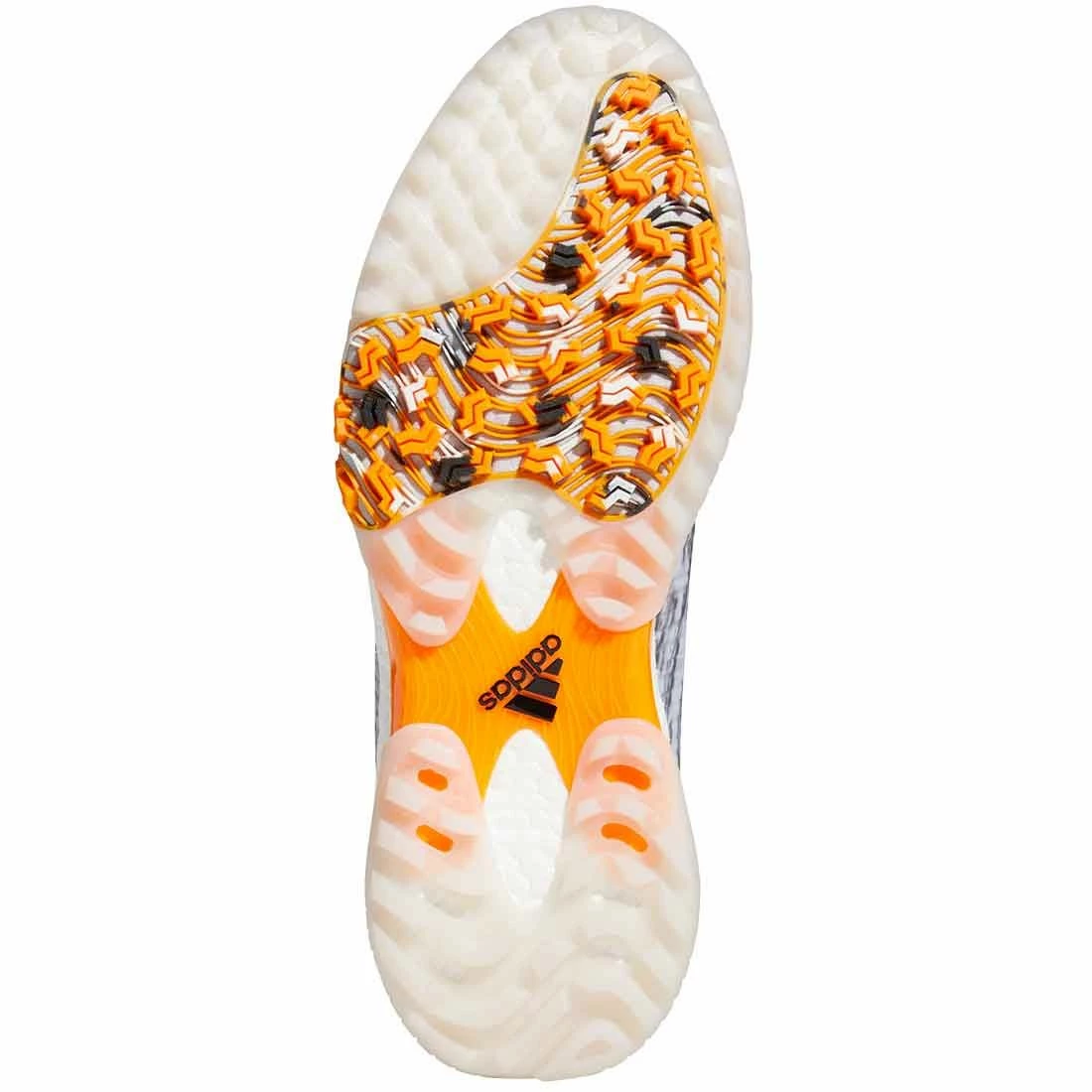 Adidas Codechaos Golf Shoes Grey Four/Black/Orange Rush - Image 2