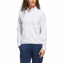 Adidas Women's Emboss Quarter-Snap Pullover