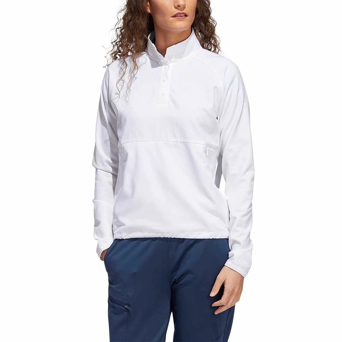Adidas Women's Emboss Quarter-Snap Pullover