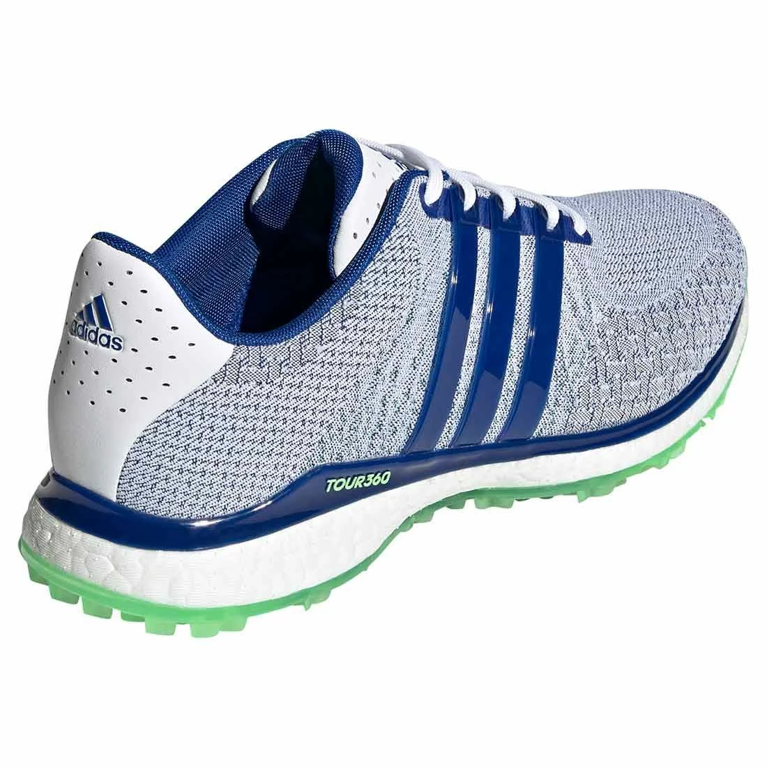 Adidas Tour360 XT-SL Textile Golf Shoes White/Royal/Mint - Image 4