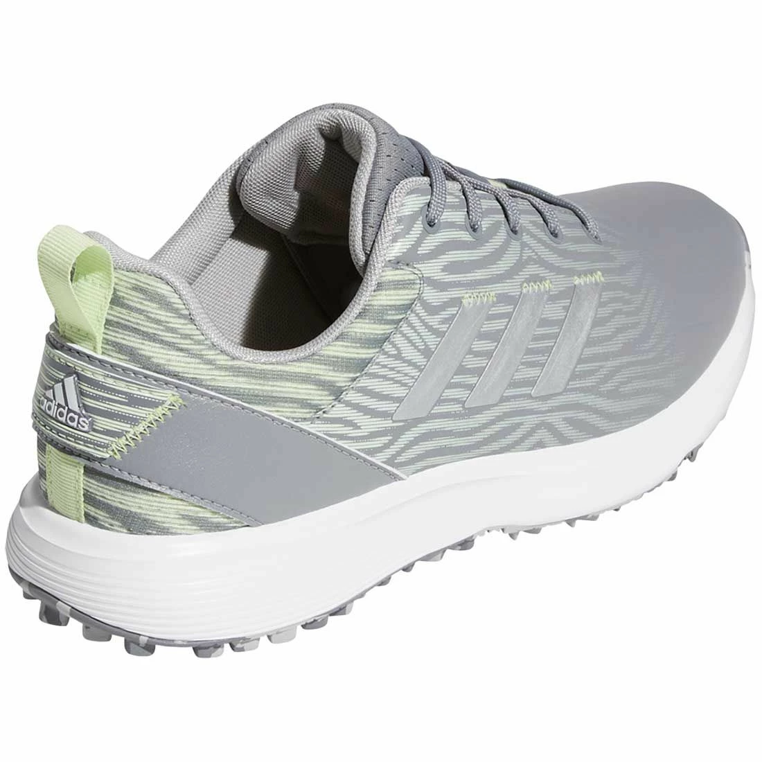 Adidas Women's S2G Spikeless Golf Shoes Grey Three/Silver/Pulse Lime - Image 4