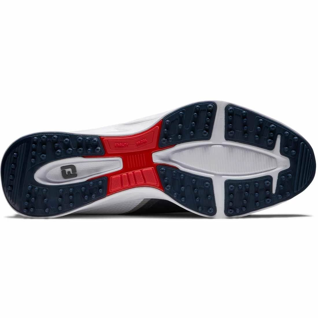 FootJoy FJ Fuel Golf Shoes Navy/White/Red - Image 2