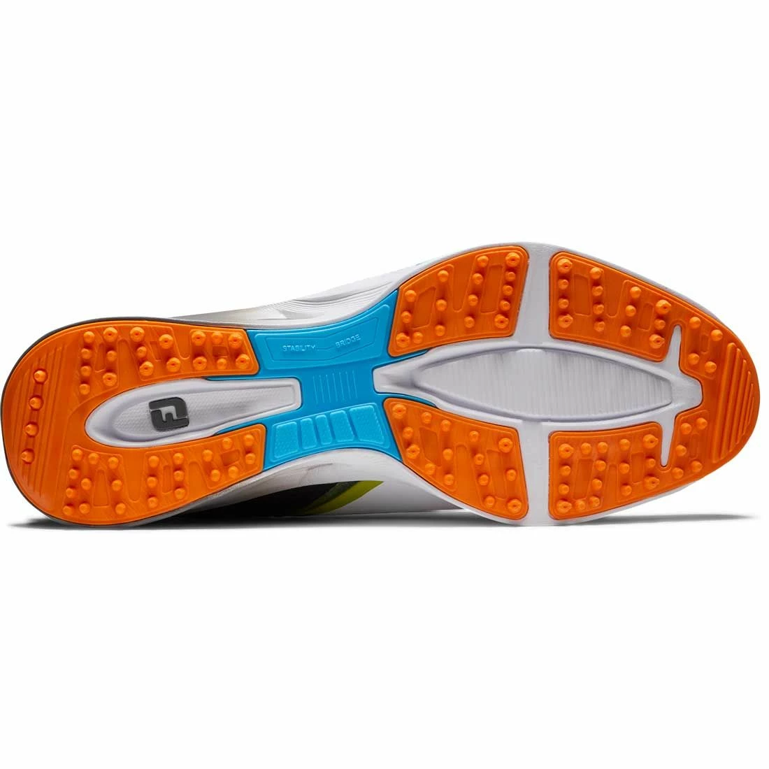 FootJoy FJ Fuel Golf Shoes White/Black/Orange - Image 2