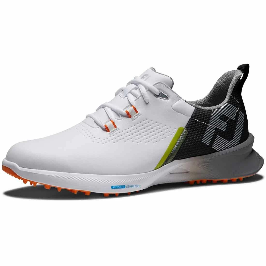 FootJoy FJ Fuel Golf Shoes White/Black/Orange - Image 3