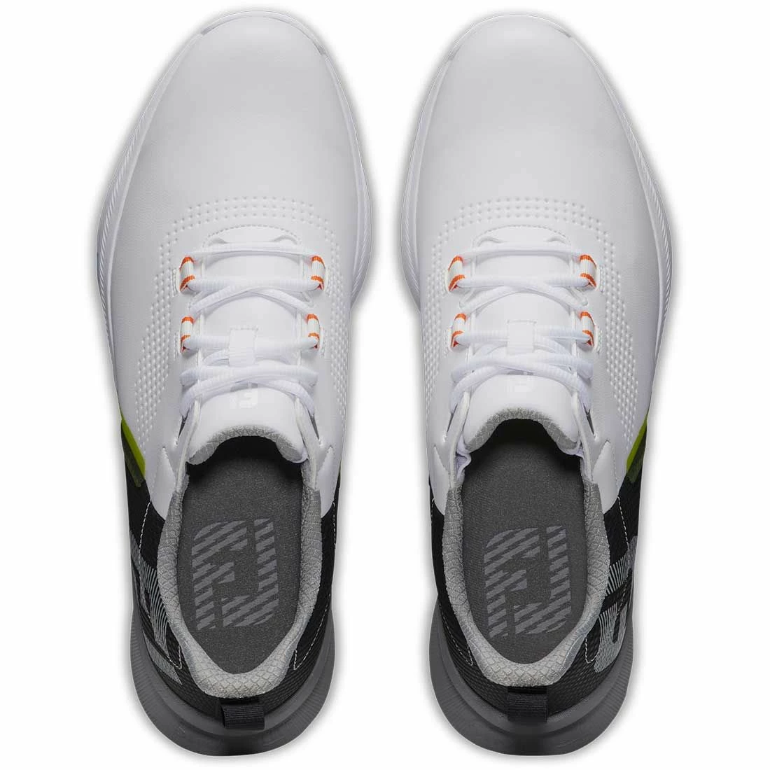 FootJoy FJ Fuel Golf Shoes White/Black/Orange - Image 6