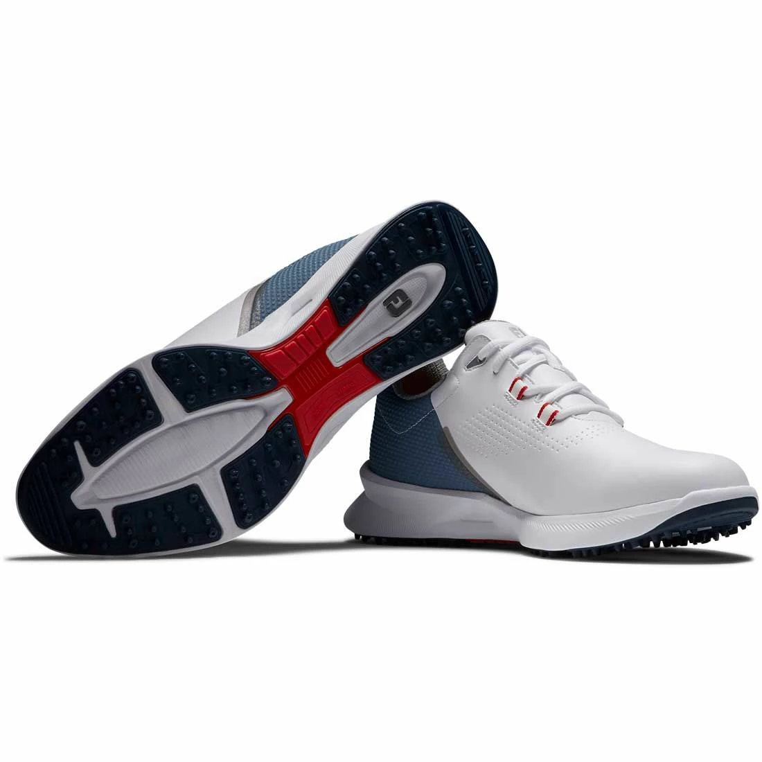 FootJoy FJ Fuel Golf Shoes White/Blue Fog/Red - Image 5