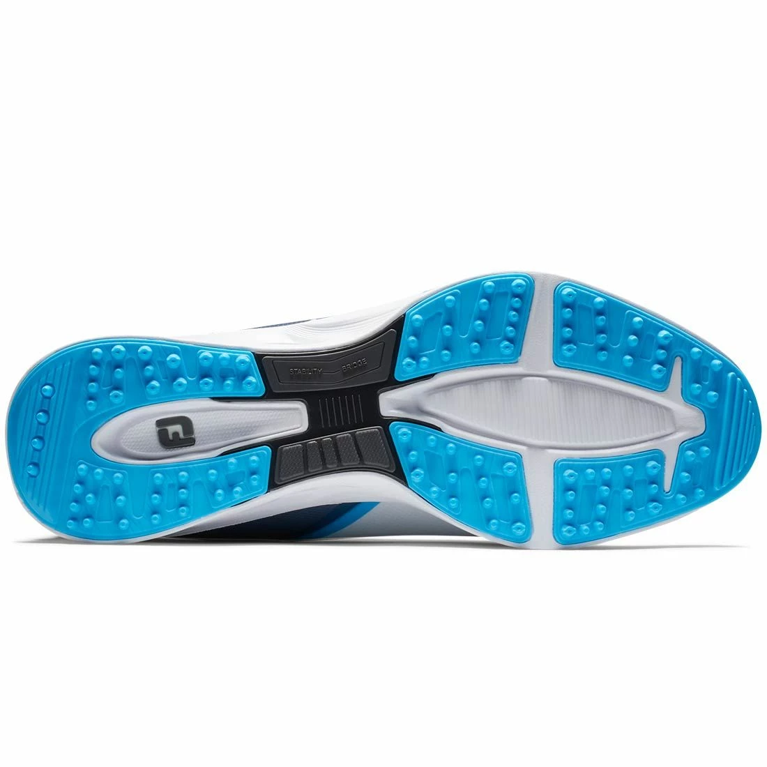 FootJoy Fuel Sport Golf Shoes White/Blue - Image 2