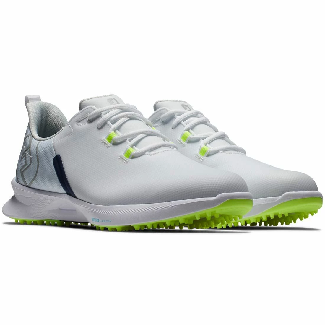 FootJoy Fuel Sport Golf Shoes White/Navy - Image 4