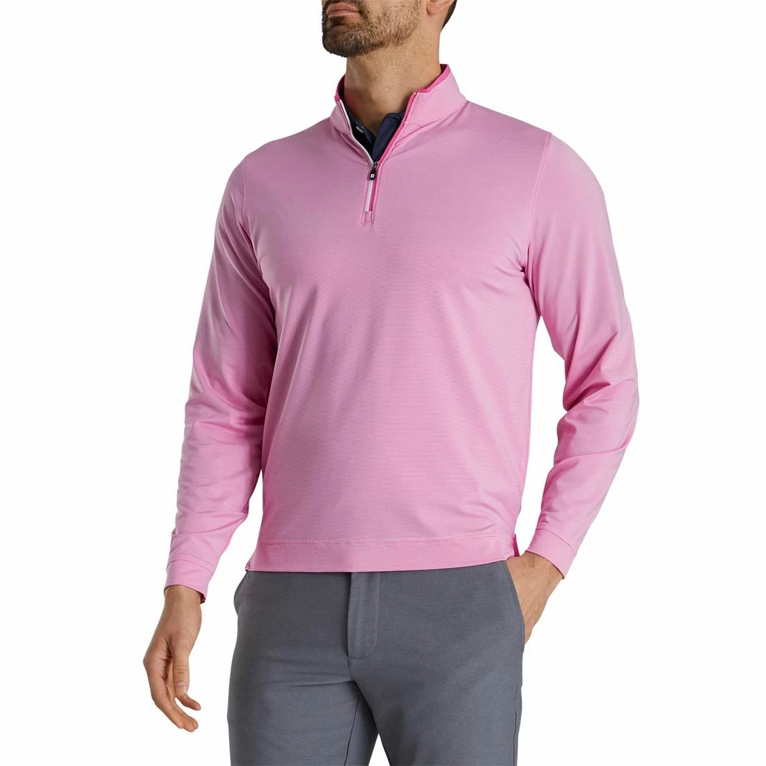 FootJoy Lightweight Striped Quarter Zip - Image 2