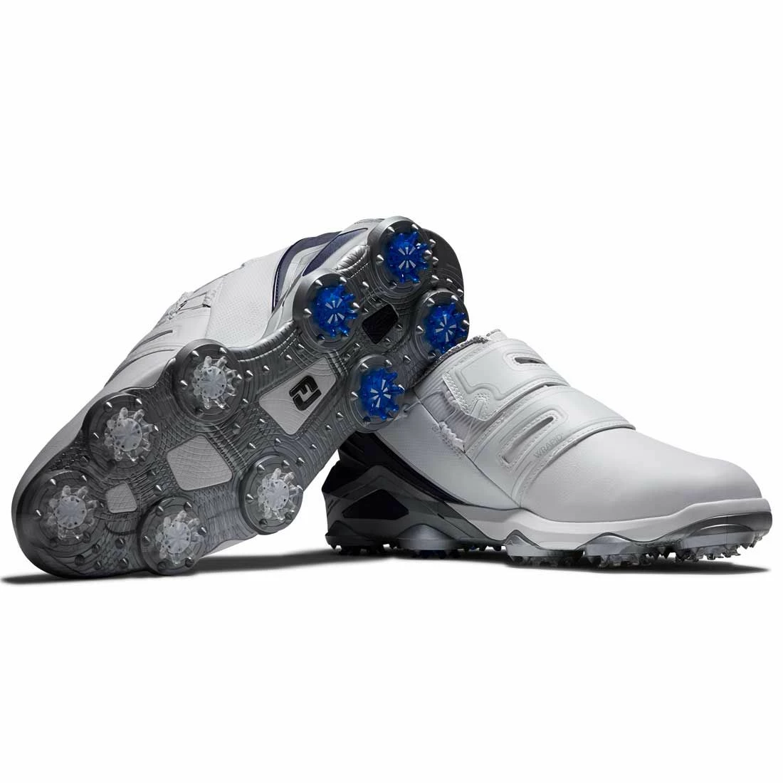 FootJoy Tour Alpha Dual BOA Golf Shoes White/Navy/Grey - Image 6