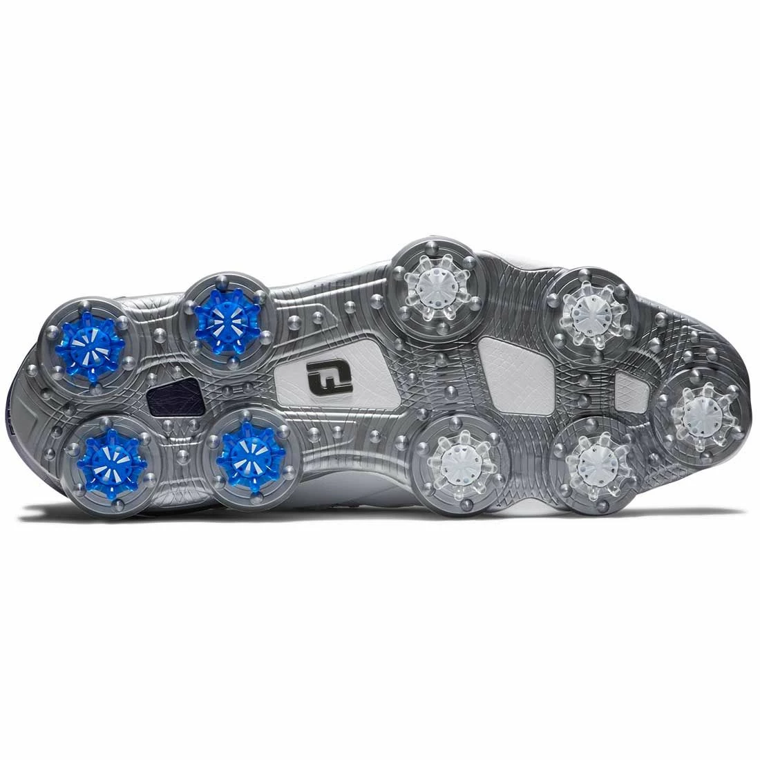 FootJoy Tour Alpha Dual BOA Golf Shoes White/Navy/Grey - Image 2