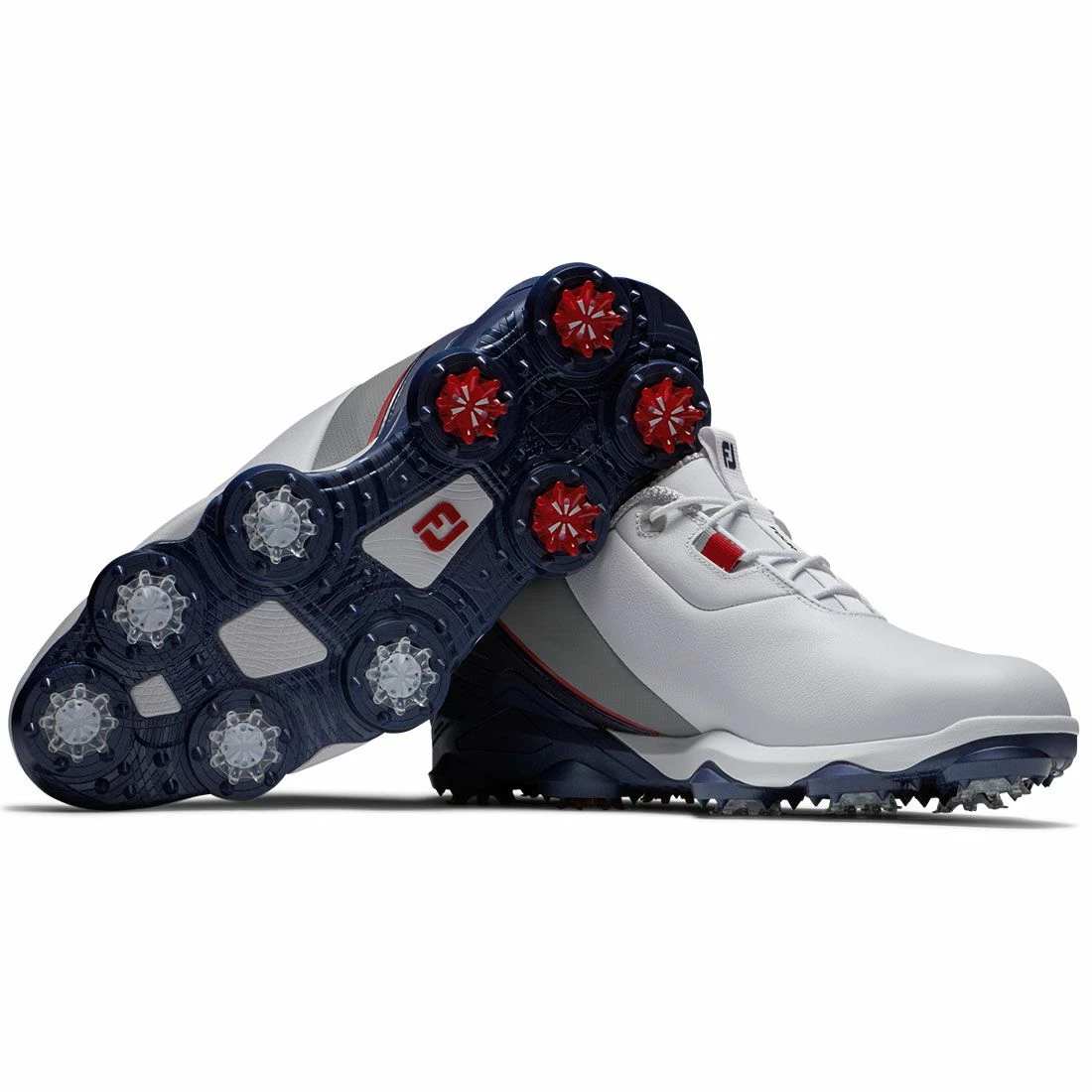 FootJoy Tour Alpha Golf Shoes White/Navy - Image 6