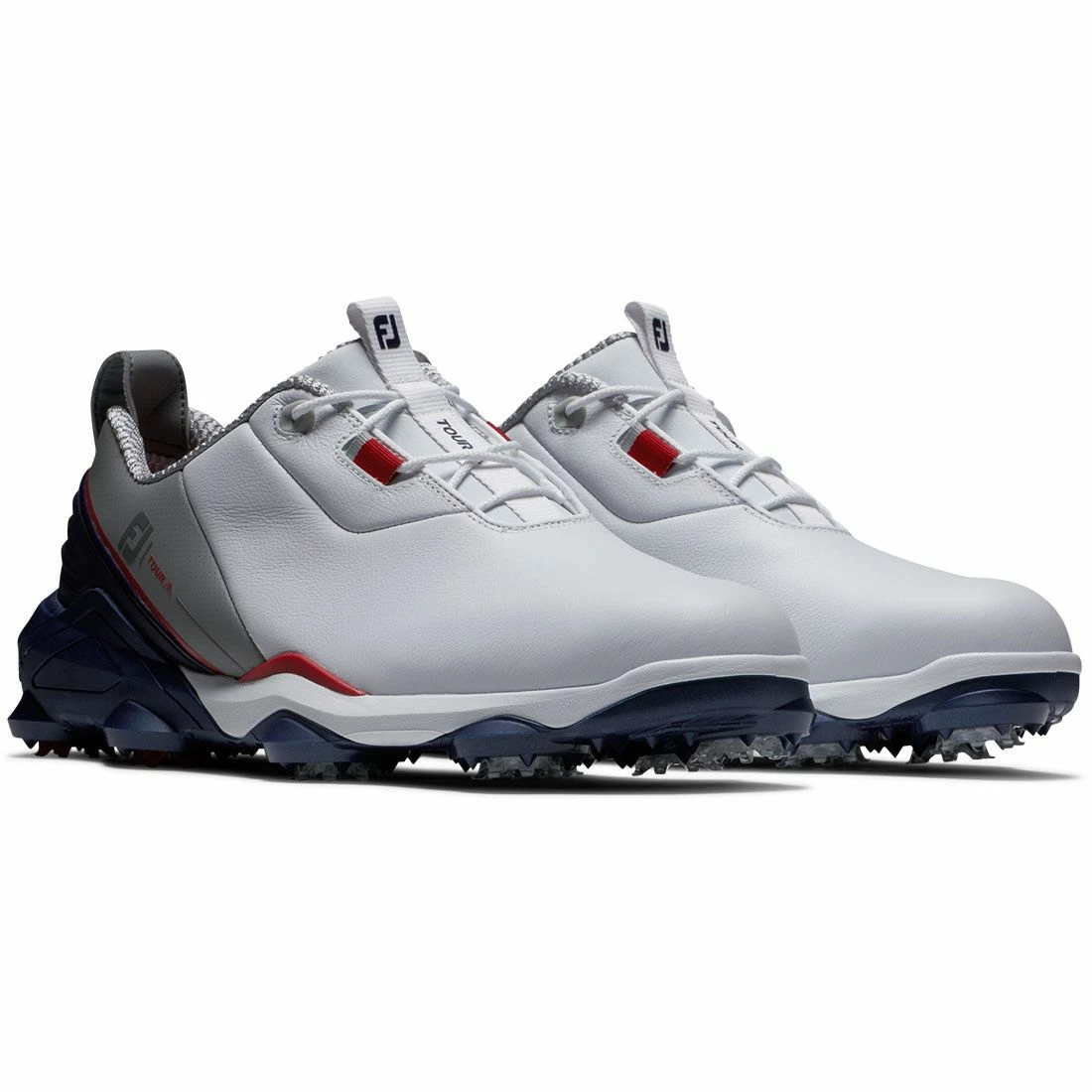 FootJoy Tour Alpha Golf Shoes White/Navy - Image 5