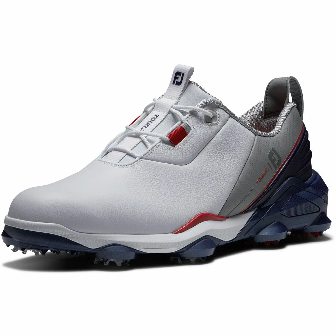 FootJoy Tour Alpha Golf Shoes White/Navy - Image 3