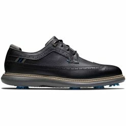 FootJoy Traditions Wing Tip Golf Shoes Black/Blue/Grey