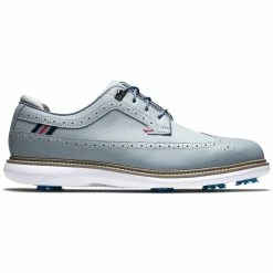 FootJoy Traditions Wing Tip Golf Shoes Grey/Navy/Red