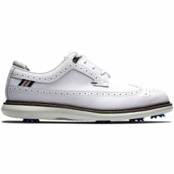 FootJoy Traditions Wing Tip Golf Shoes White/Navy/Grey