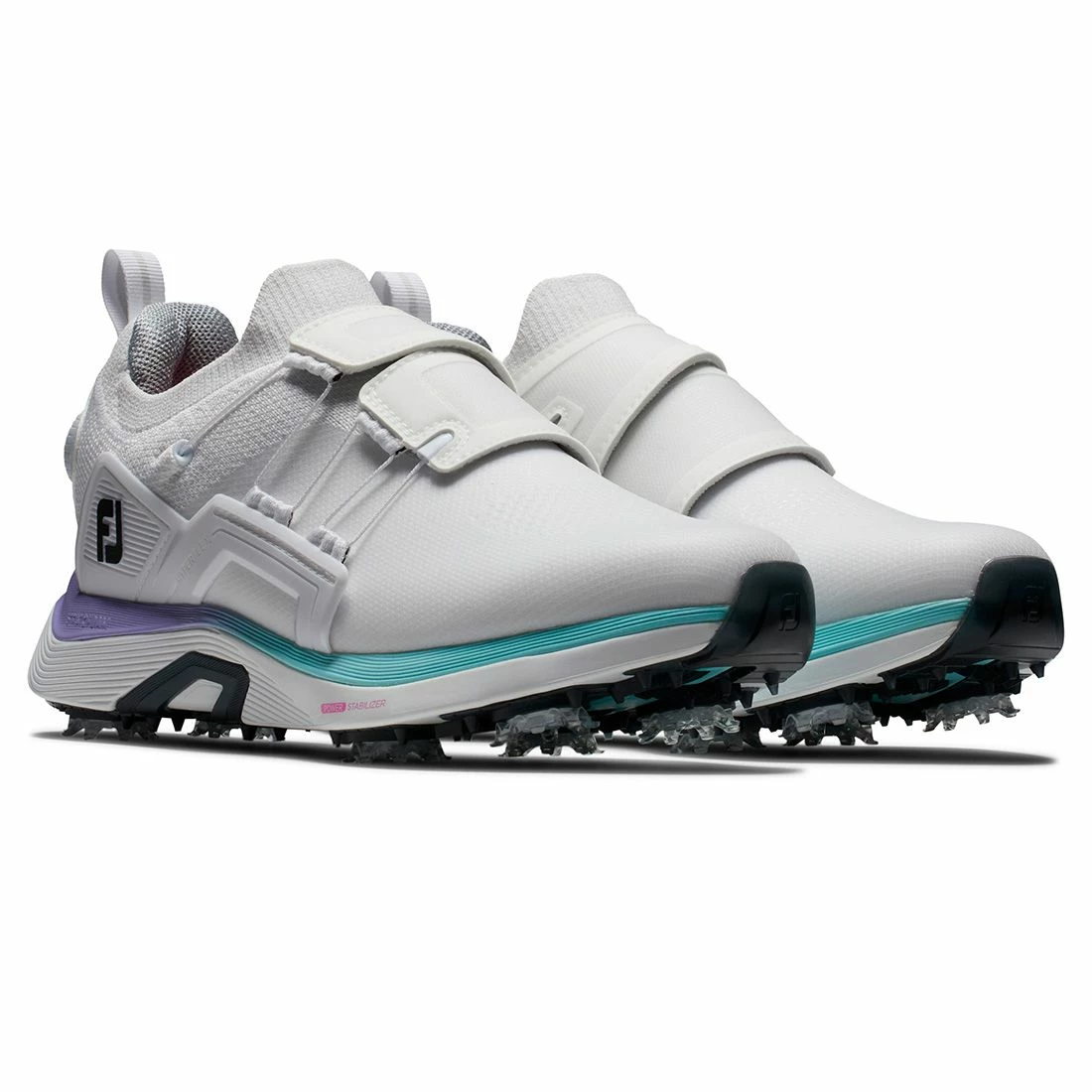 FootJoy Women's HyperFlex BOA Golf Shoes White/Purple - Image 3
