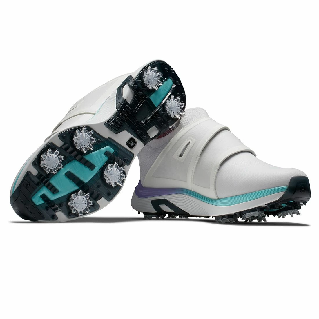 FootJoy Women's HyperFlex BOA Golf Shoes White/Purple - Image 4