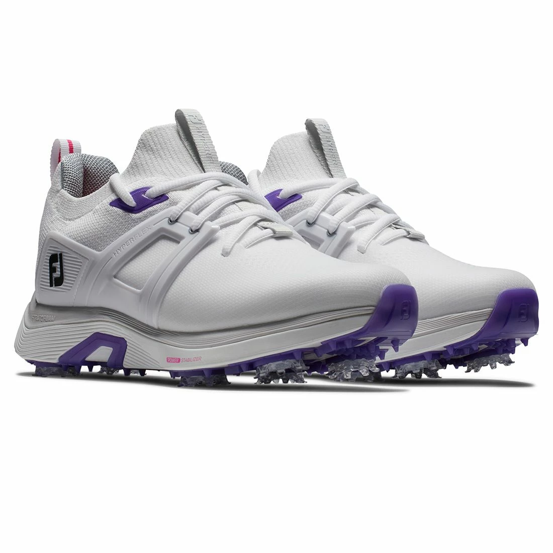 FootJoy Women's HyperFlex Golf Shoes White/Grey - Image 3