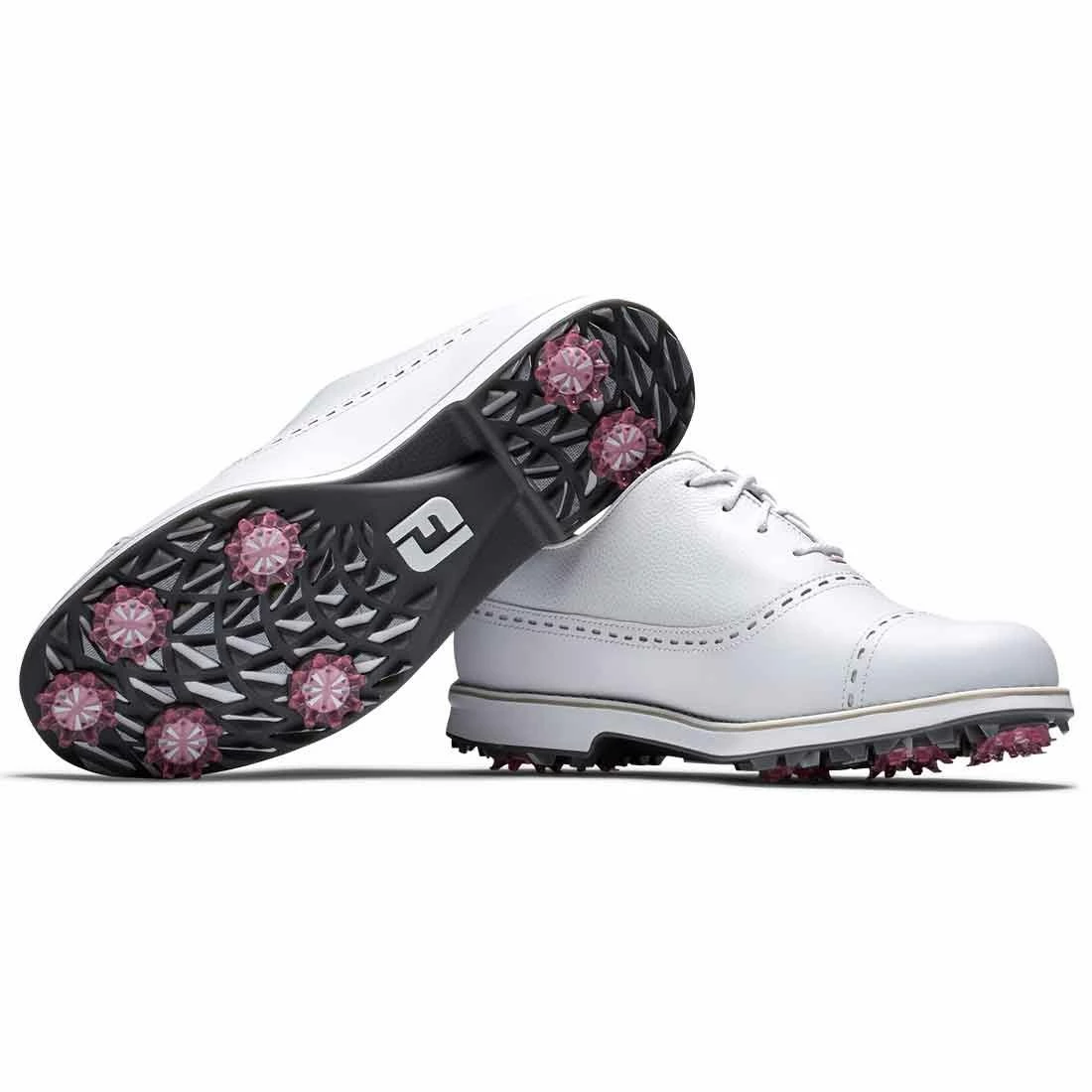 FootJoy Women's Premiere Series Cap Toe Golf Shoes White - Image 5