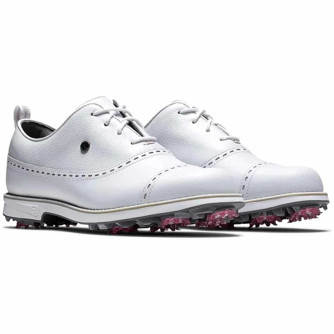 FootJoy Women's Premiere Series Cap Toe Golf Shoes White - Image 4