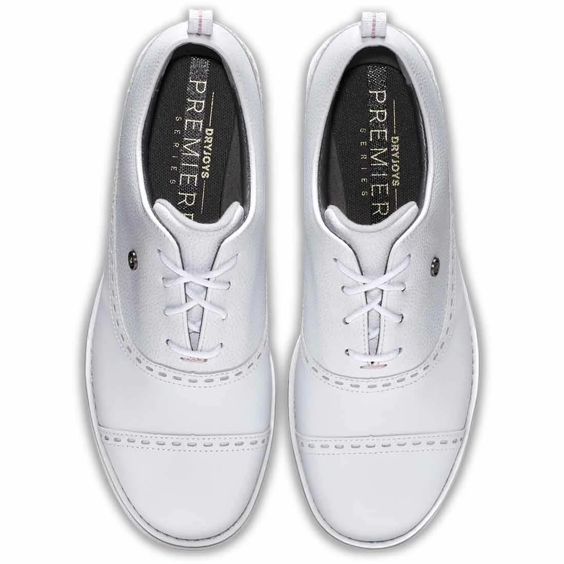 FootJoy Women's Premiere Series Cap Toe Golf Shoes White - Image 7