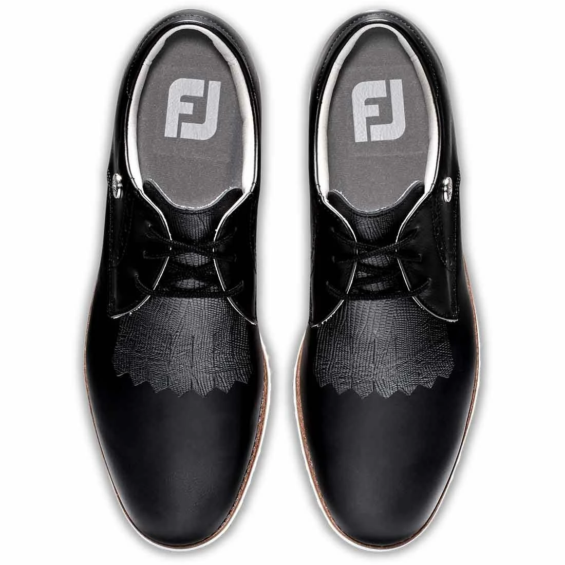 FootJoy Women's Sport Retro Golf Shoes Black/Black - Image 6