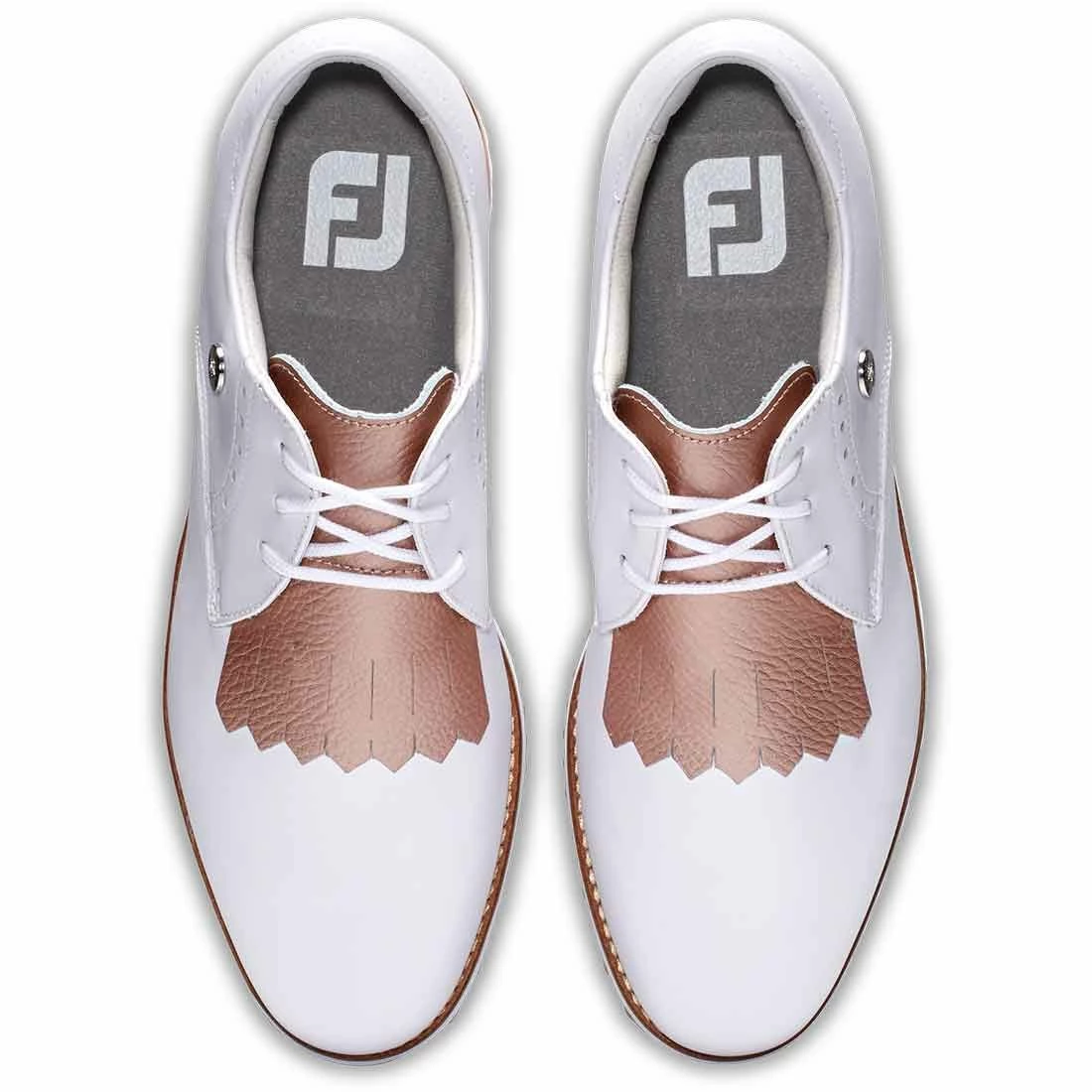 FootJoy Women's Sport Retro Golf Shoes White/Pink - Image 6