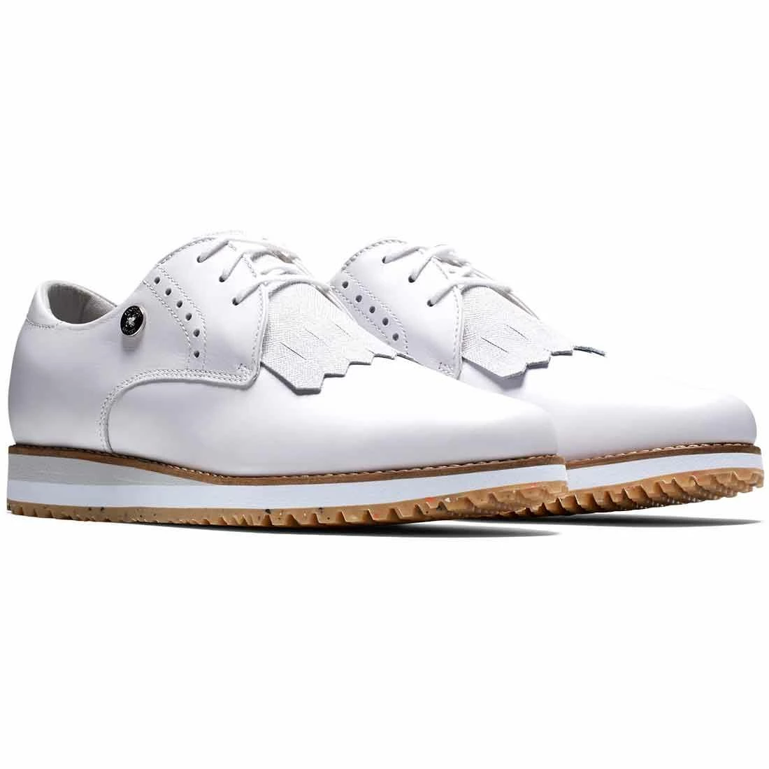 FootJoy Women's Sport Retro Golf Shoes White/White - Image 4