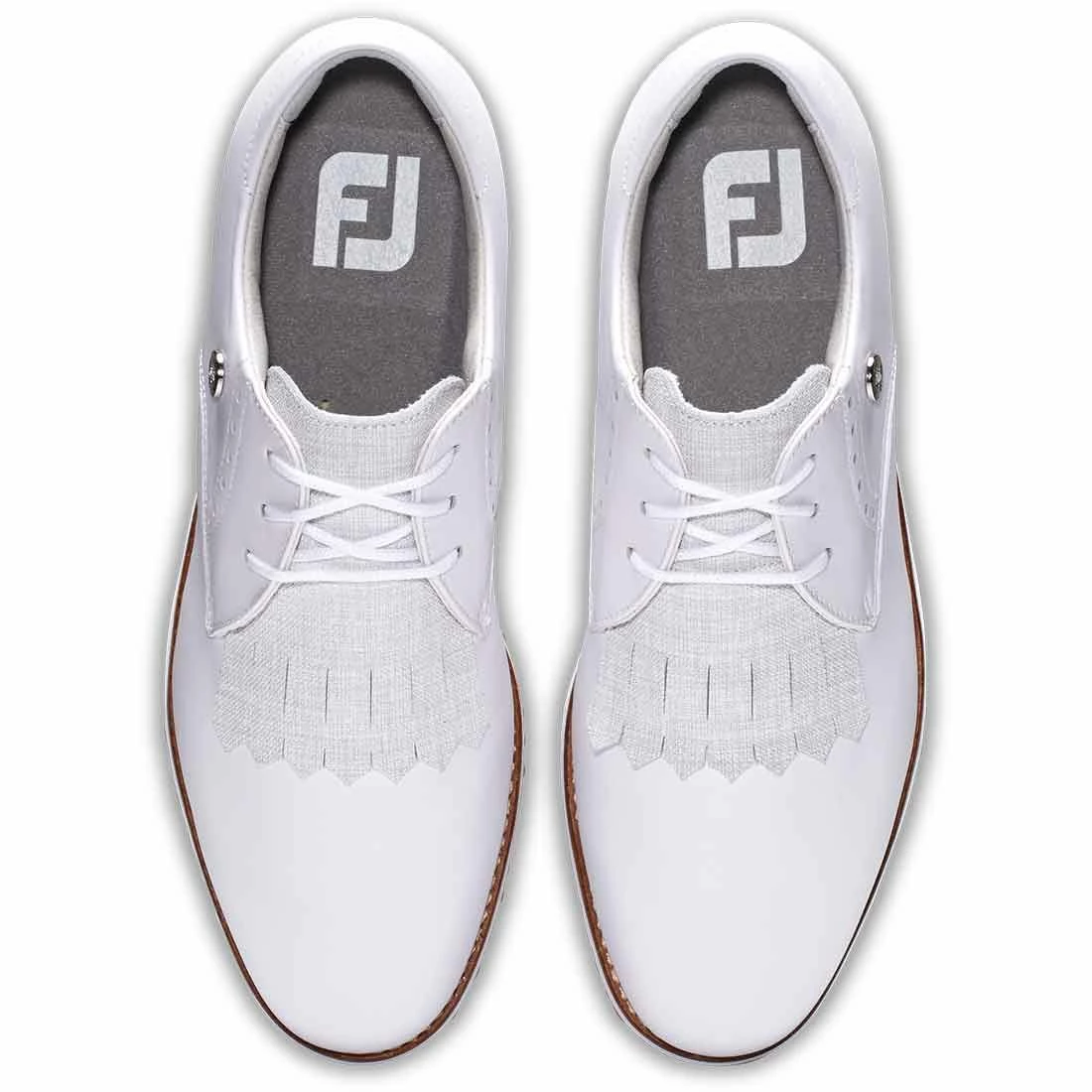 FootJoy Women's Sport Retro Golf Shoes White/White - Image 6