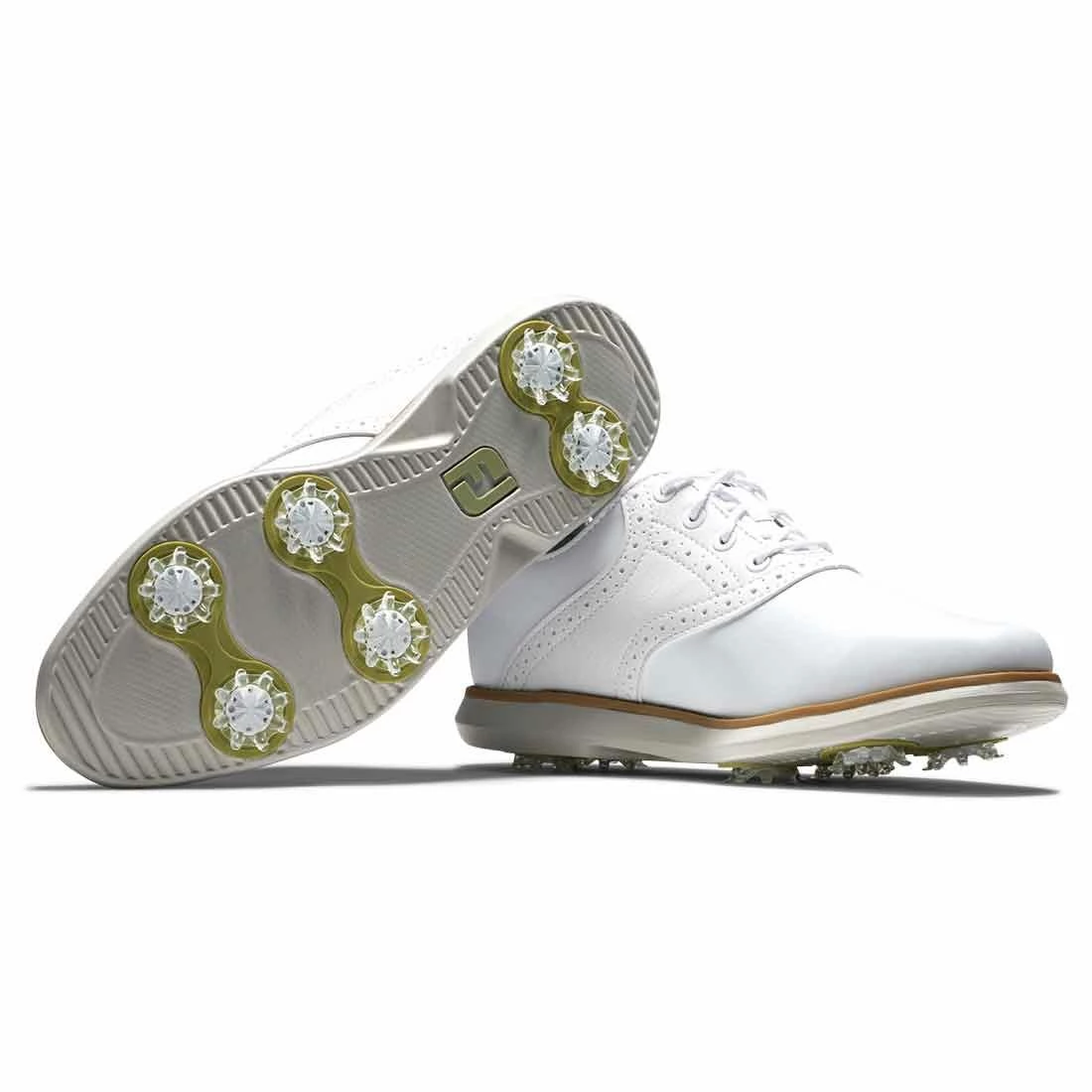 FootJoy Women's Traditions Saddle Golf Shoes White - Image 5