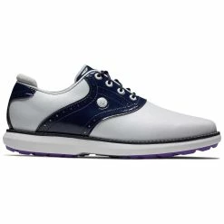 FootJoy Women's Traditions SL Golf Shoes White/Navy