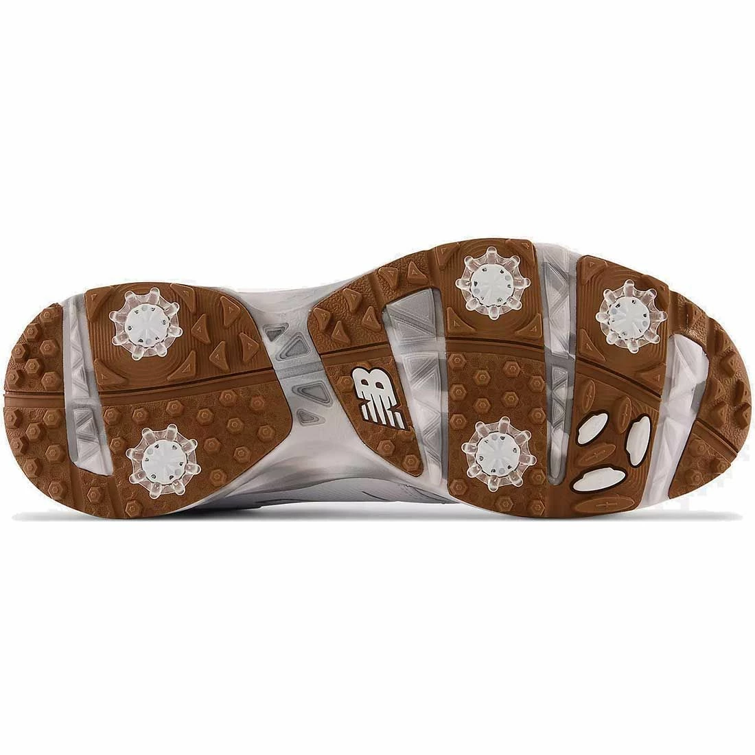 New Balance Fresh Foam Contend Golf Shoes White/Brown - Image 2