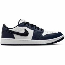 Nike Air Jordan 1 Low G Golf Shoes White/Black/Midnight Navy