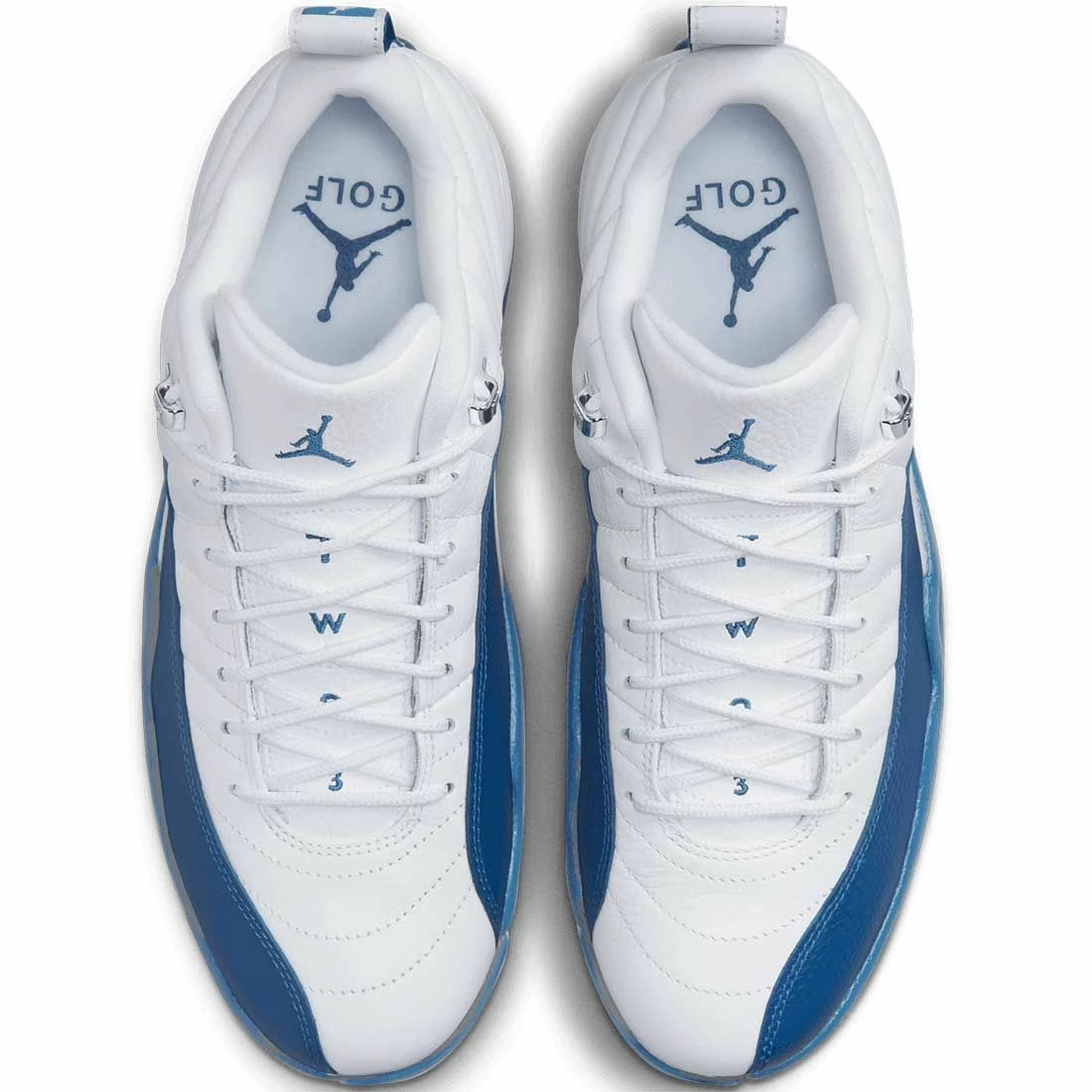 Nike Air Jordan XII Low G Golf Shoes White/French Blue - Image 5