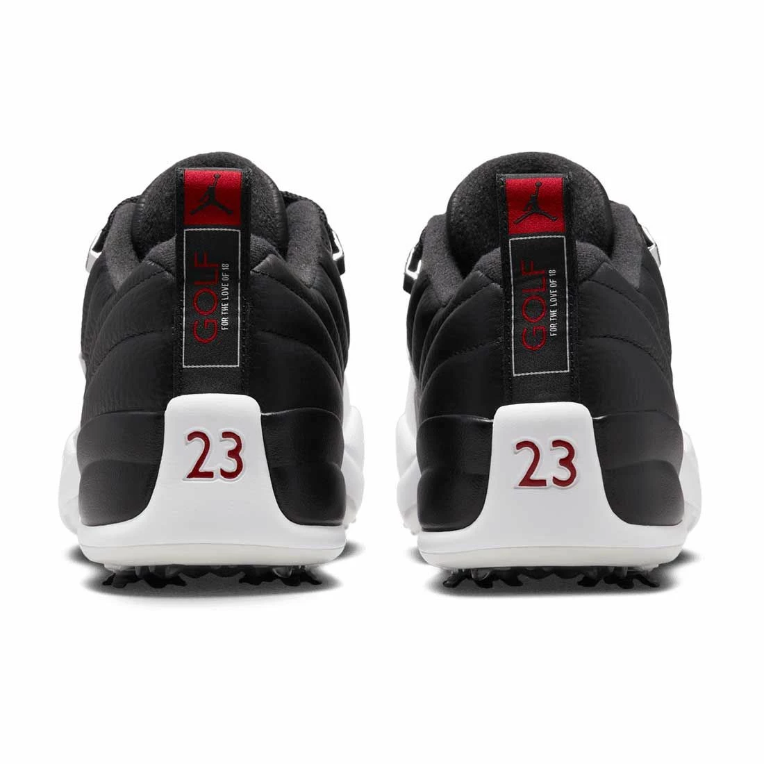 Nike Air Jordan XII Low G Golf Shoes Black/White/Varsity Red - Image 5