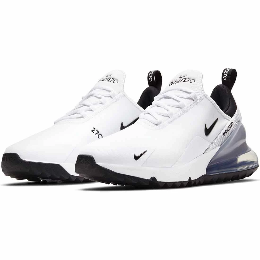 Nike Air Max 270 G Golf Shoes White/Black/Platinum - Image 3