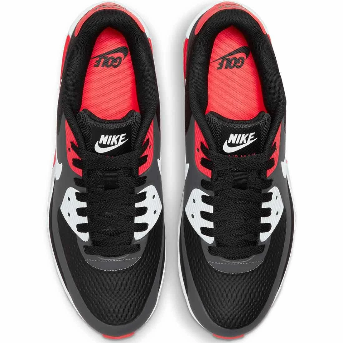 Nike Air Max 90 G Golf Shoes Iron Grey/White/Black/Infared - Image 4