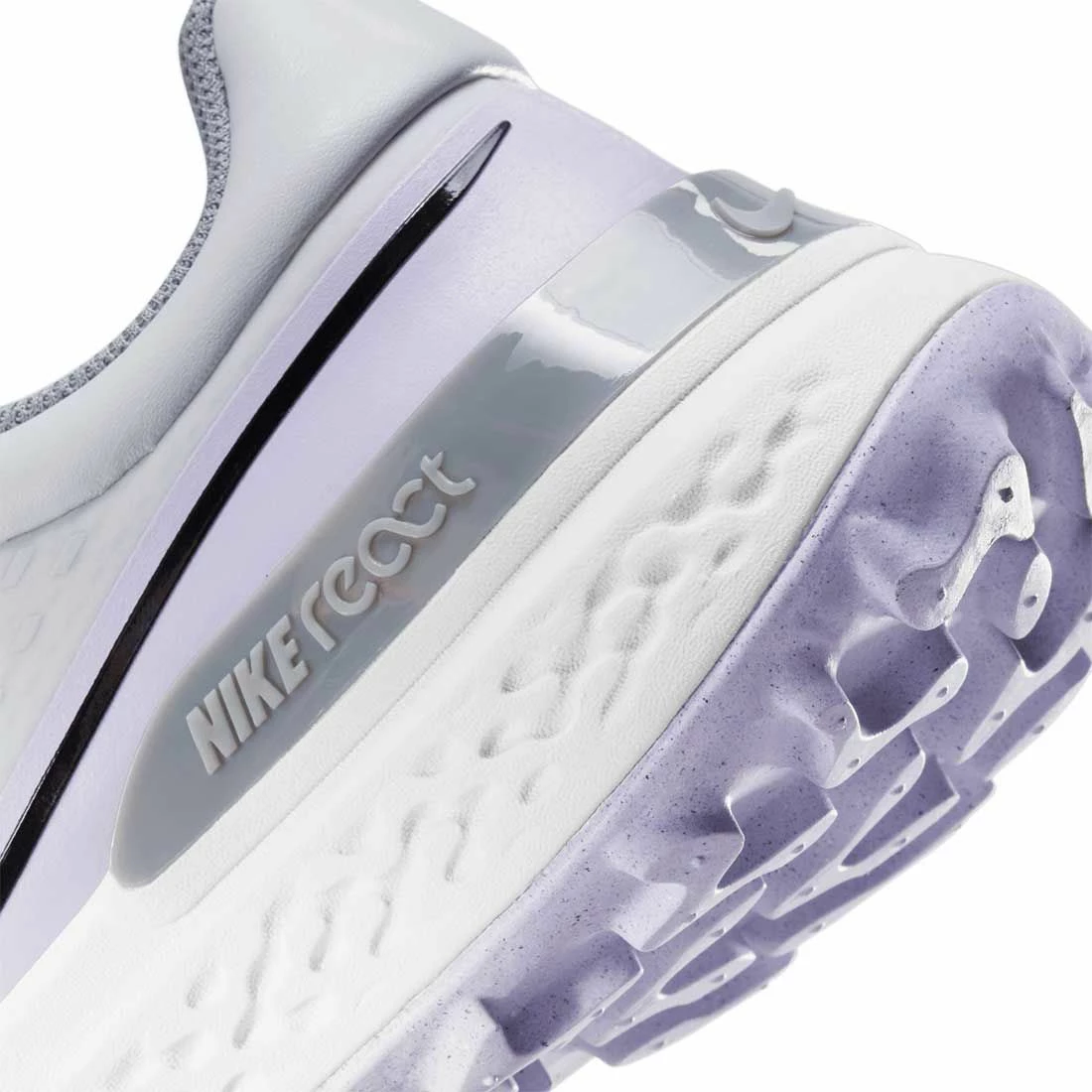 Nike Infinity Pro 2 Golf Shoes Photon Dust/Black/Violet Frost - Image 6