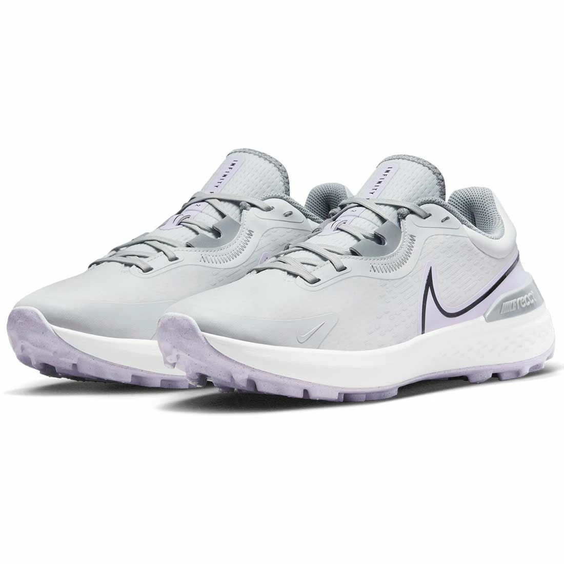 Nike Infinity Pro 2 Golf Shoes Photon Dust/Black/Violet Frost - Image 3