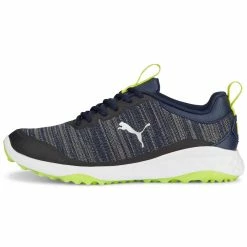 Puma Fusion Pro Golf Shoes Peacoat/Silver/Lime Punch