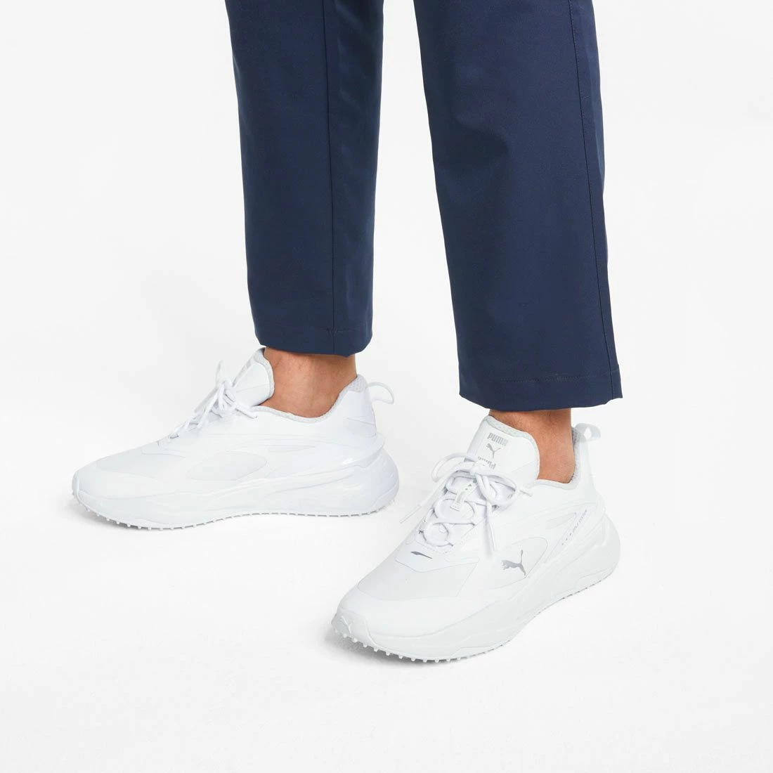 Puma GS-Fast Golf Shoes White/White - Image 7