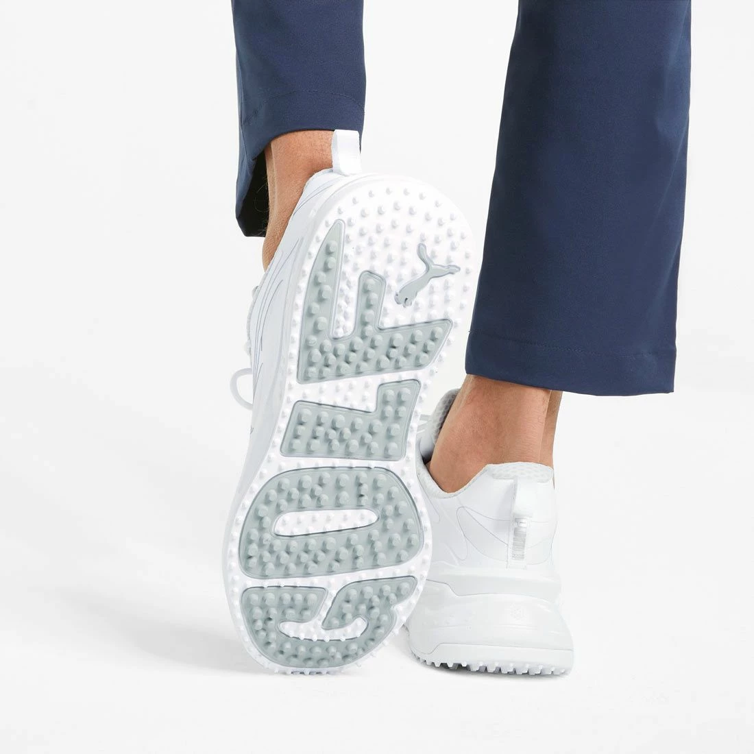 Puma GS-Fast Golf Shoes White/White - Image 8