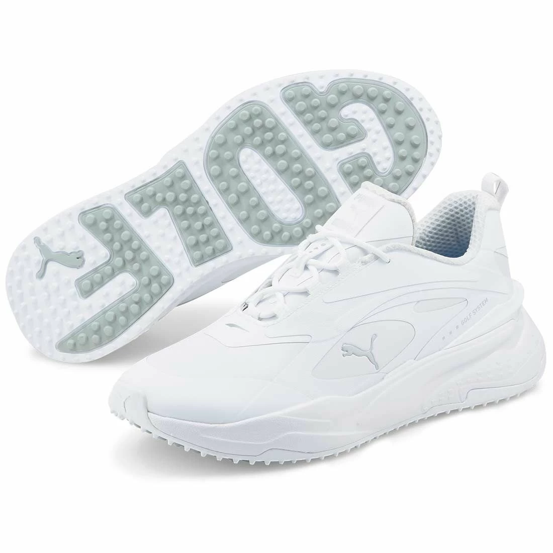 Puma GS-Fast Golf Shoes White/White - Image 3