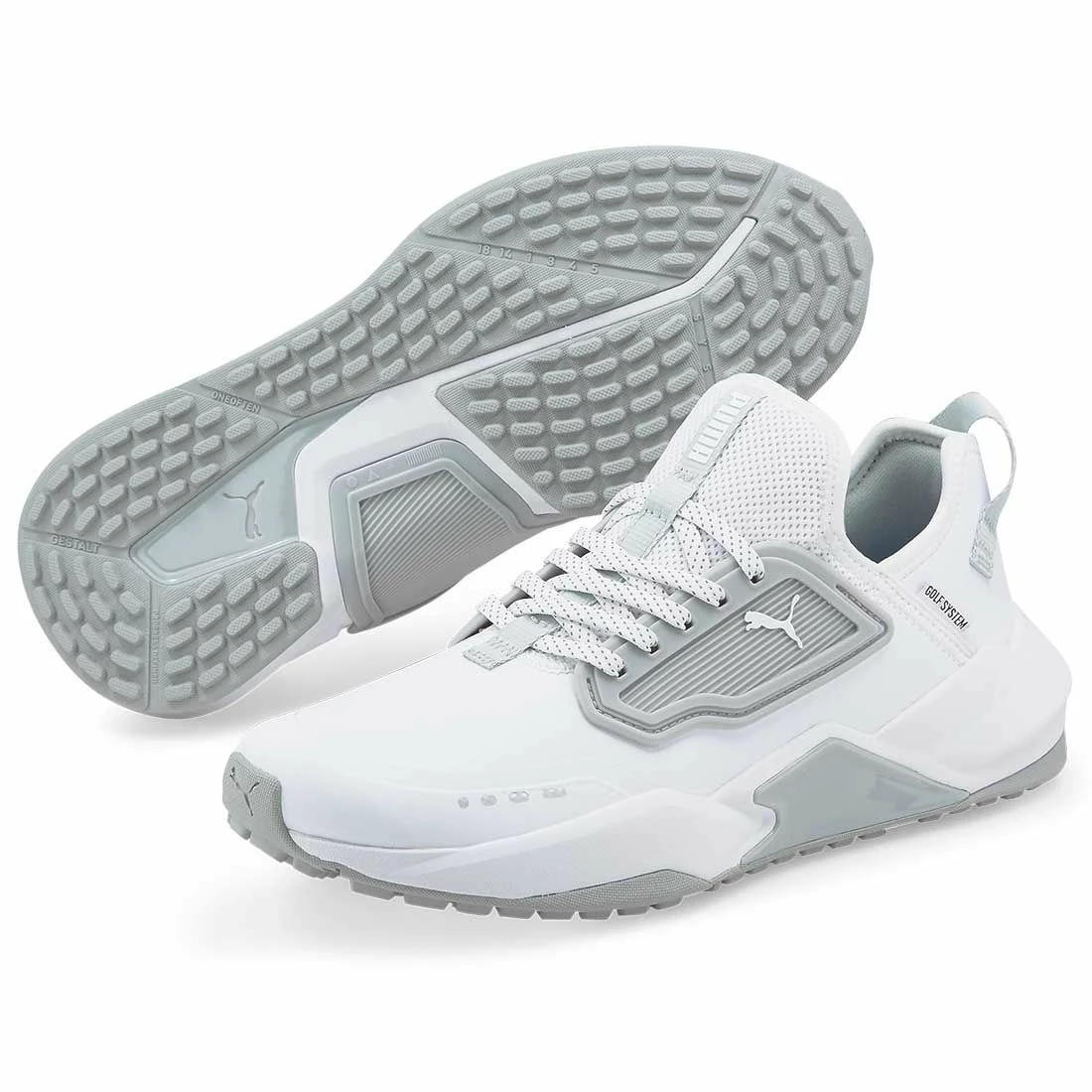Puma GS.One Golf Shoes White/High Rise - Image 3