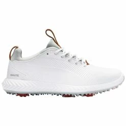 Puma Juniors Ignite PWRADAPT 2.0 Golf Shoes White
