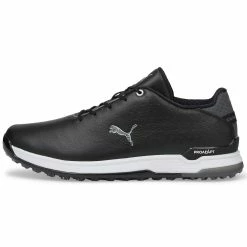 Puma Proadapt Alphacat Leather Golf Shoes Black/Silver